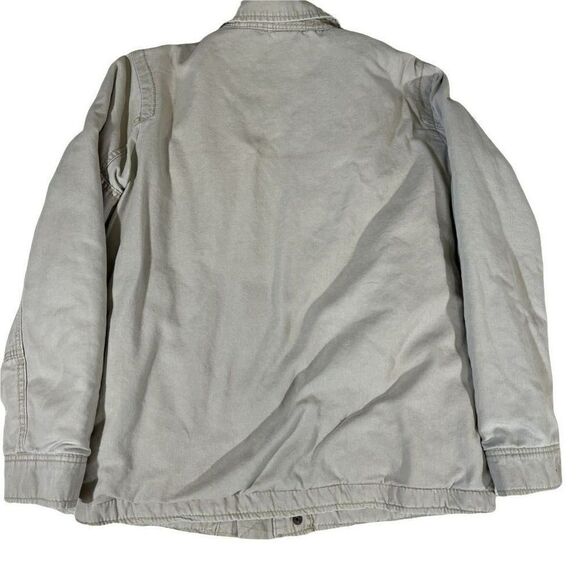 Talbots Boys Jacket Beige Lined Pockets Collared Snap Zipper 100% Cotton 16 - Picture 2 of 12